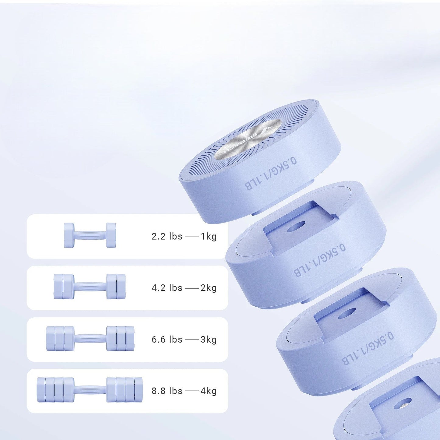 Haltères - AdjustTechDumbbells™ - Bleu - Dynamique Sport
