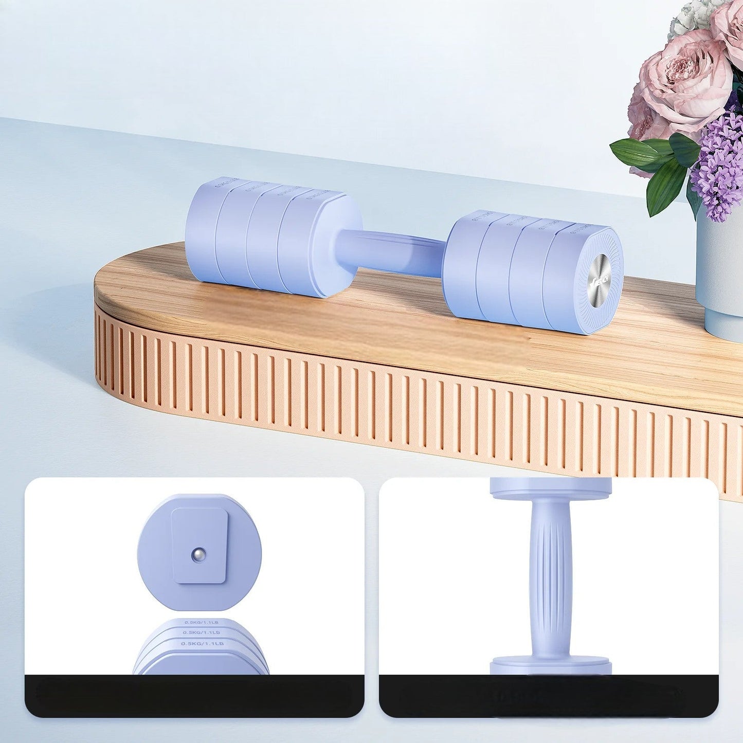 Haltères - AdjustTechDumbbells™ - Bleu - Dynamique Sport