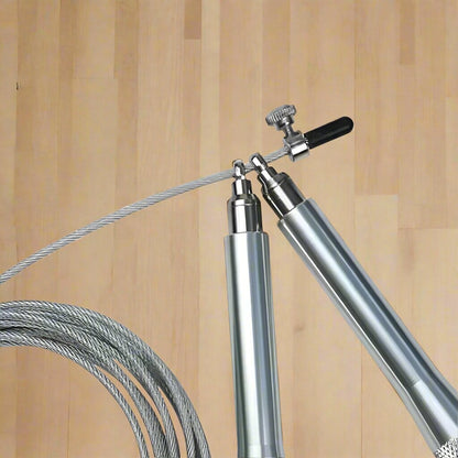 Corde à Sauter - JumpRopeCrossfit™ - Argent - Dynamique Sport