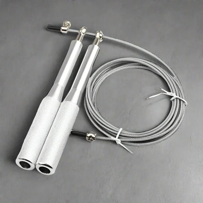 Corde à Sauter - JumpRopeCrossfit™ - Argent - Dynamique Sport