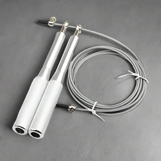 Corde à Sauter - JumpRopeCrossfit™ - Argent - Dynamique Sport