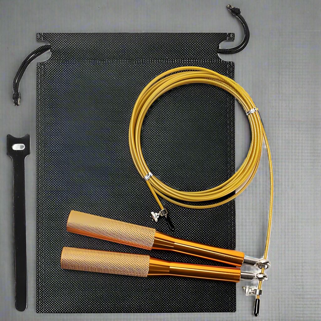 Corde à Sauter - JumpRopeCrossfit™ - Or - Dynamique Sport