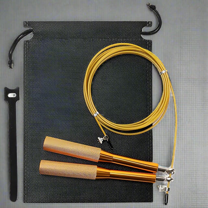 Corde à Sauter - JumpRopeCrossfit™ - Or - Dynamique Sport