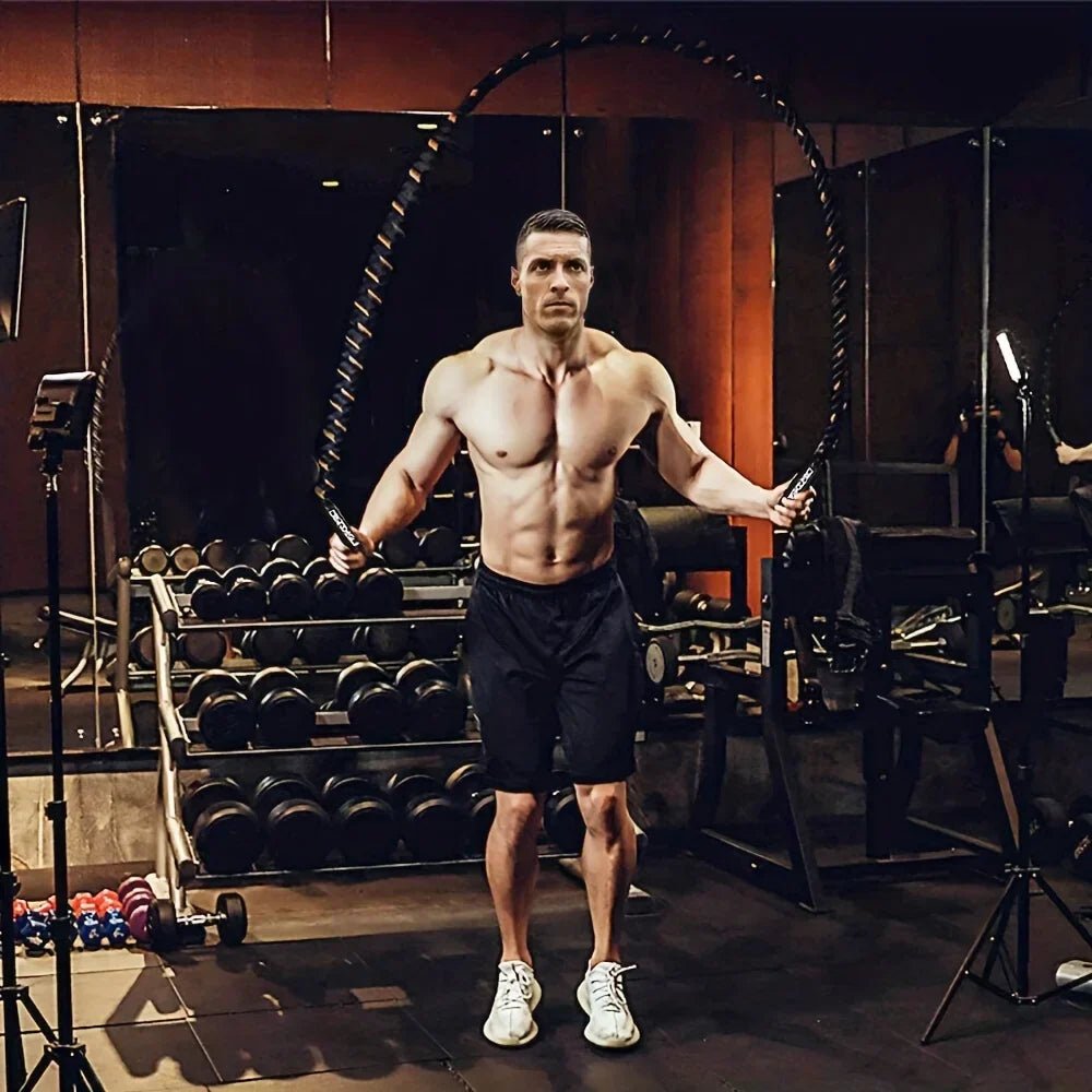 Corde Musculation - TitanSkip™ - Jaune - Dynamique Sport