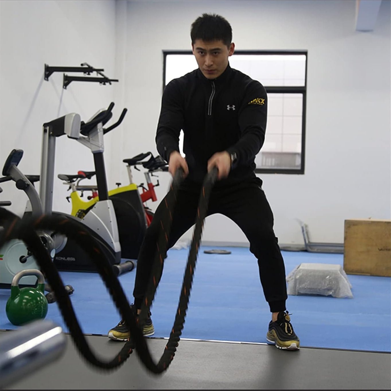 Corde Musculation - TitanSkip™ - Rouge - Dynamique Sport