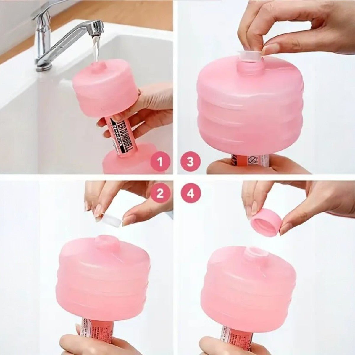 Haltère - WaterDumbbellLite™ - Rose - Dynamique Sport