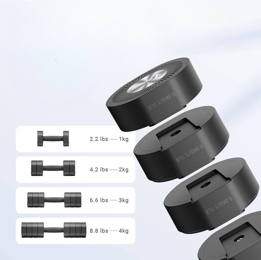 Haltères - AdjustTechDumbbells™ - Noir - Dynamique Sport